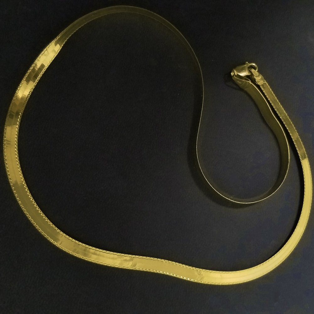 💛💫HOST PICK 14K  Solid GOLD Herringbone Necklace
